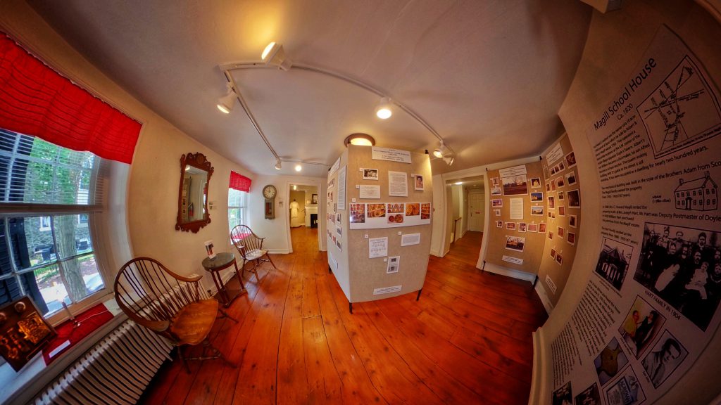 360 "Tiny Planet" view of a museum interior.