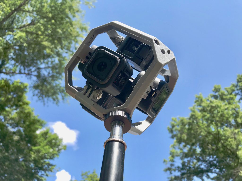 6 GoPro HERO5 Sessions in a 3D Printed Camera Cage - 360 video